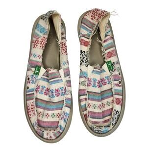 Sanuk Donna Slip On Casual Shoe Size 6